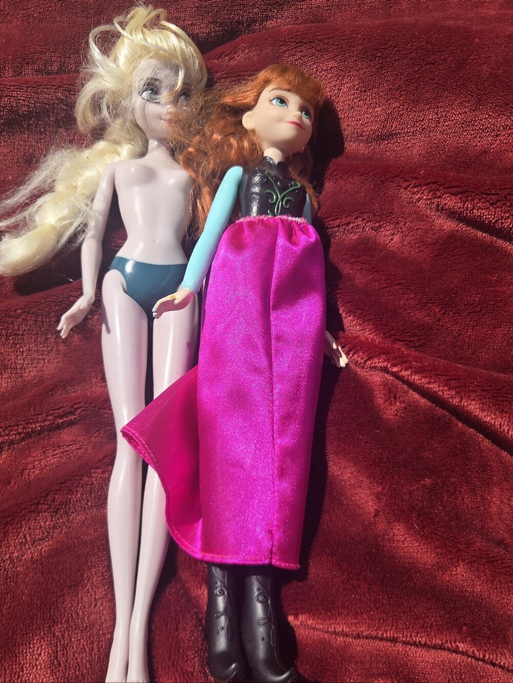Disney Princess Hasbro FROZEN 2 Elsa And Anna Nude Barbie Toys  2018